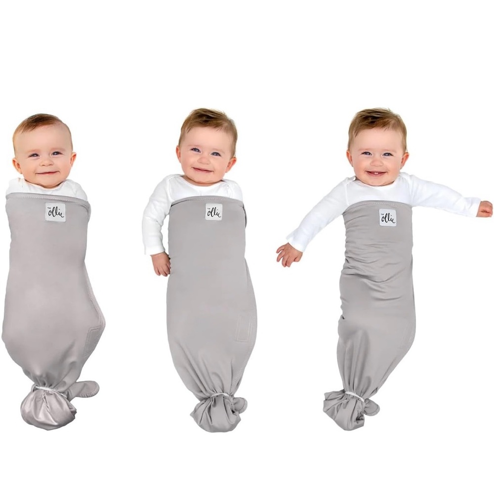 Ollie World Swaddle in Stone